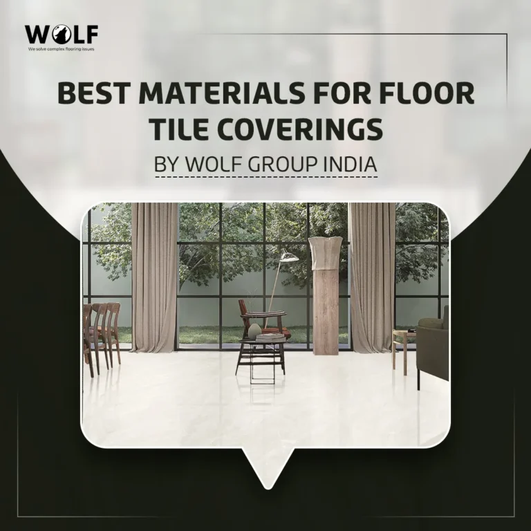Material for floor tile coverings