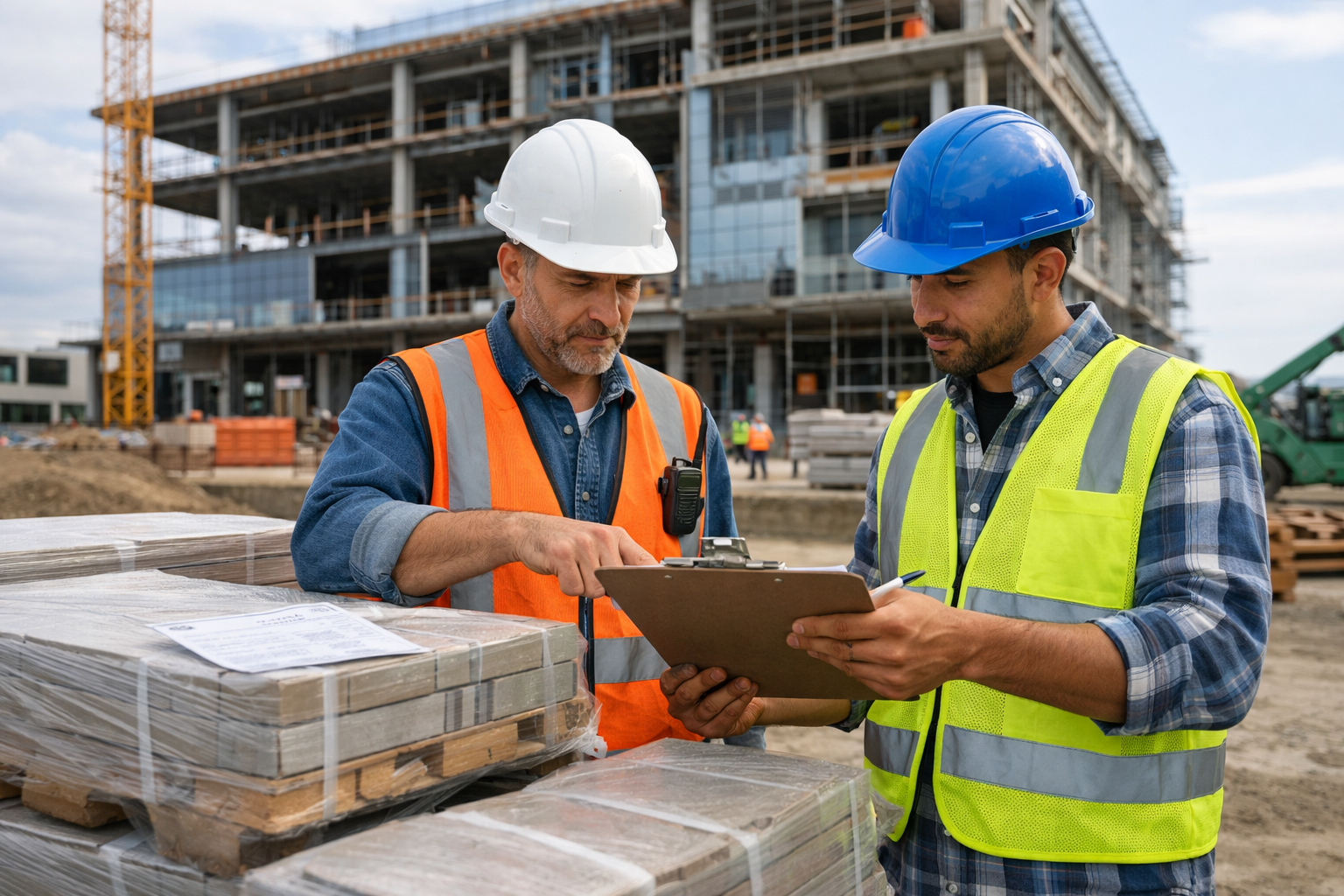 20251226 1331 Contractors Inspect Shipment simple compose 01kdcttdmffwrv8nk95jw9fgwe