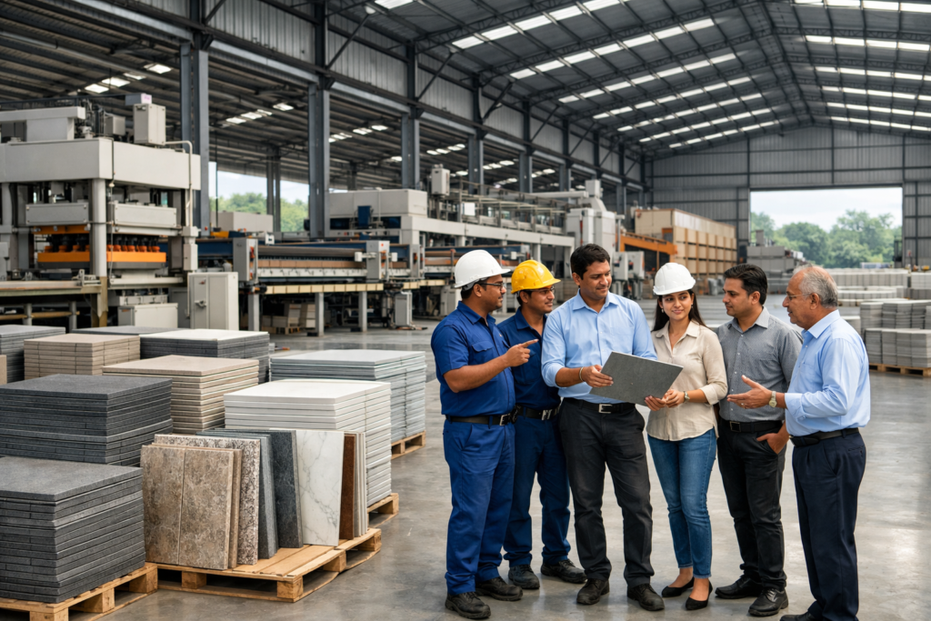 20251226 1533 Efficient Tile Manufacturing simple compose 01kdd1t2wgf49t6e61kq9ykbmb