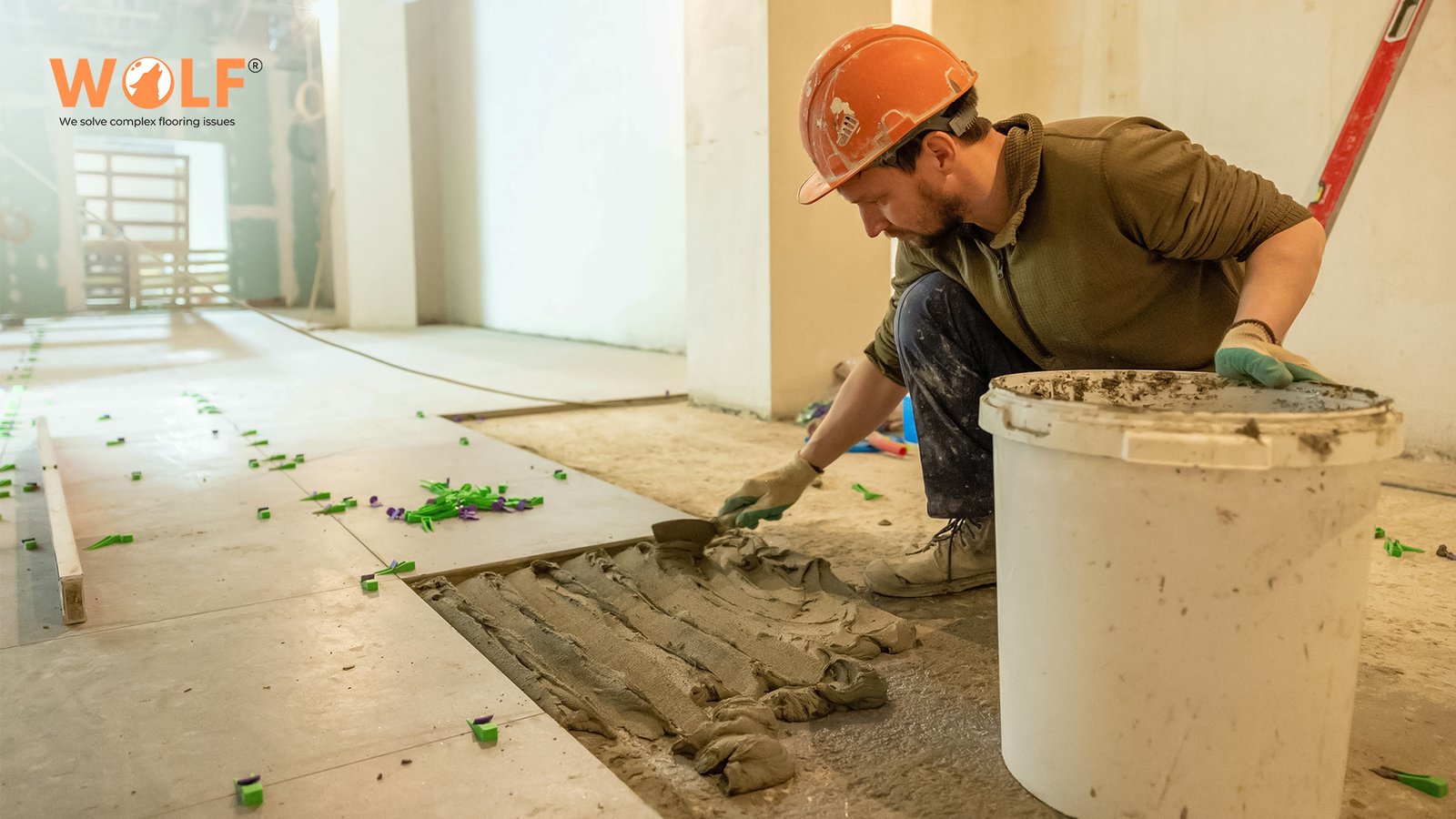 Laying of large Format Porcelain tiles