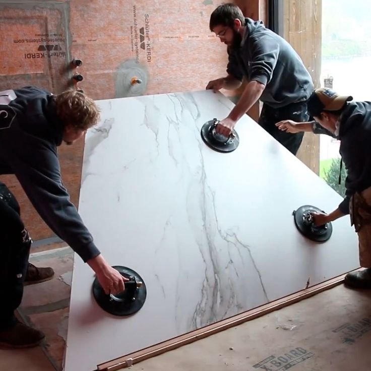 Setting Large Format Tile