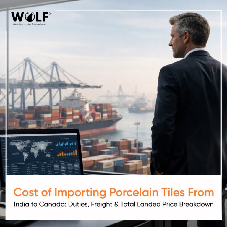 Executive reviewing container shipments to illustrate real import cost factors.