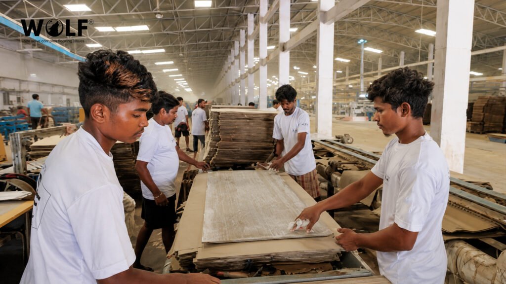Wolf porcelain tile production line in Morbi India for reliable bulk supply