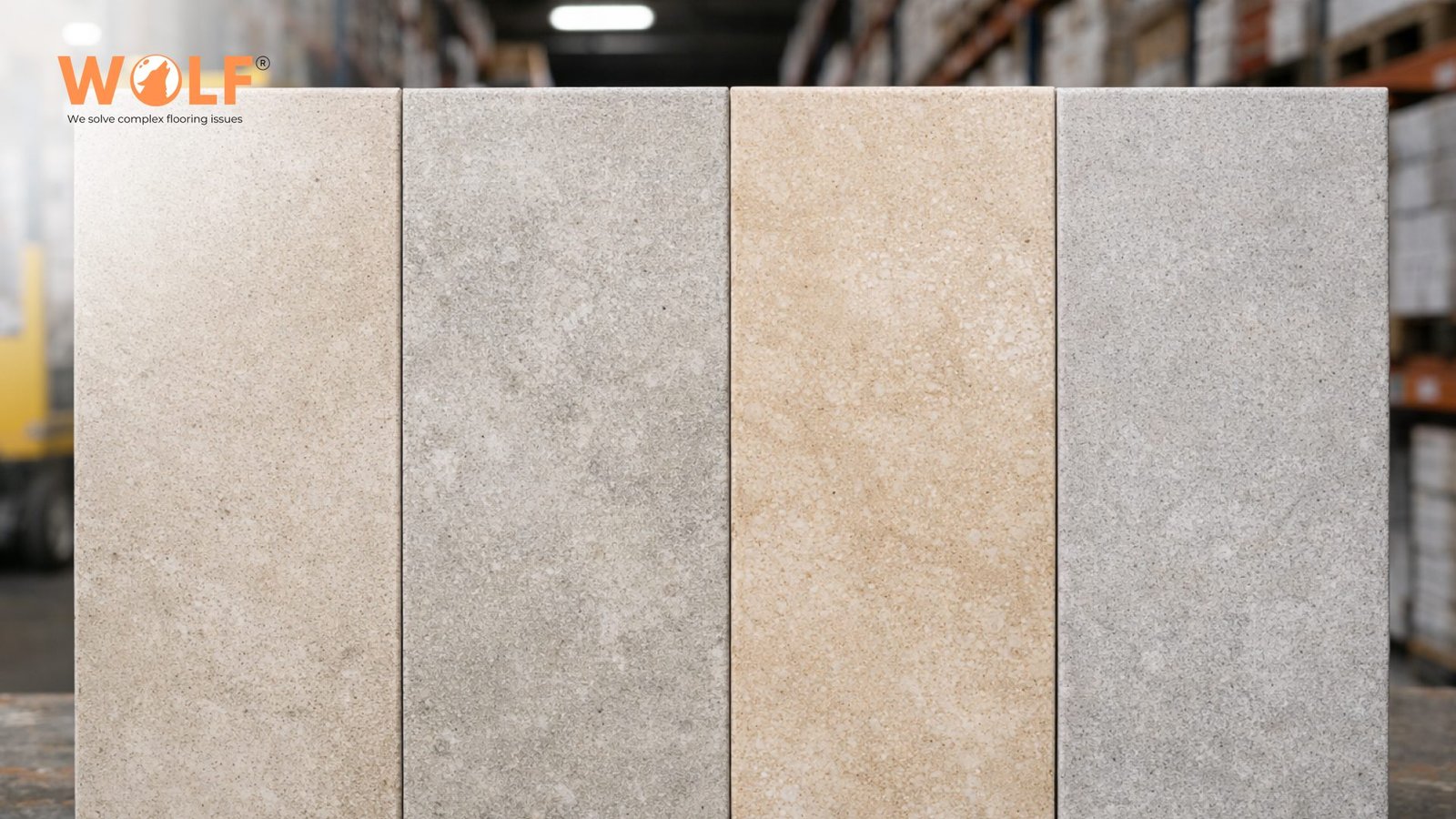 Tile shade variation across different batches in warehouse
